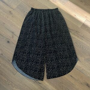 SHEIN black with white polka dots